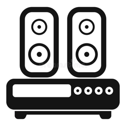 Home Sound System Playing Music with Two Speakers Icon Stock Vector - Illustration of digital, bass_ 329972772