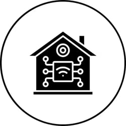 Home automation icon _ Premium Vector